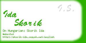 ida skorik business card